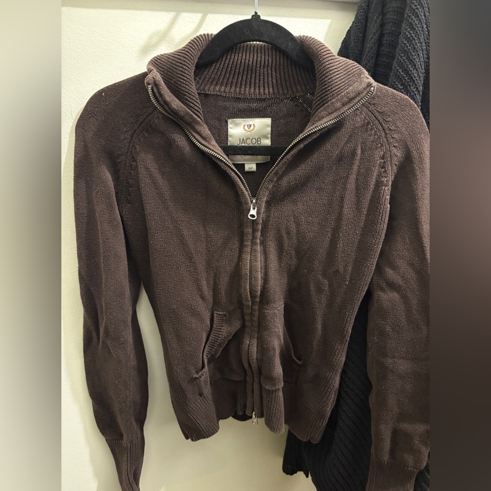Jacob Connexion 1999 Chocolate Brown Women's Cardigan